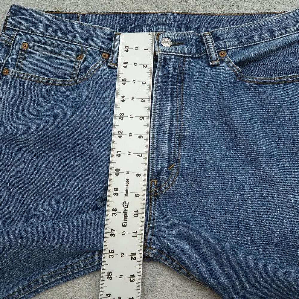 Levi's 505 Jeans Mens Size 36x29 Blue Regular Straight 100% Cotton Denim Medium